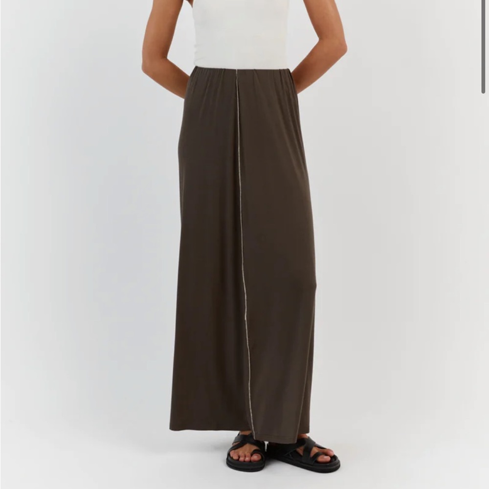 Dissh soho olive midi skirt